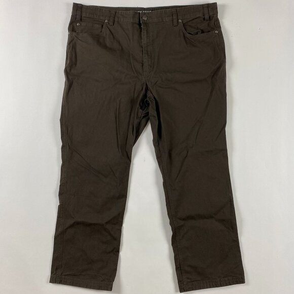 Duluth Trading Co Flex Fire Hose Pants Mens 46 x 32 Actual 44 x 30.5 Brown - Picture 2 of 12